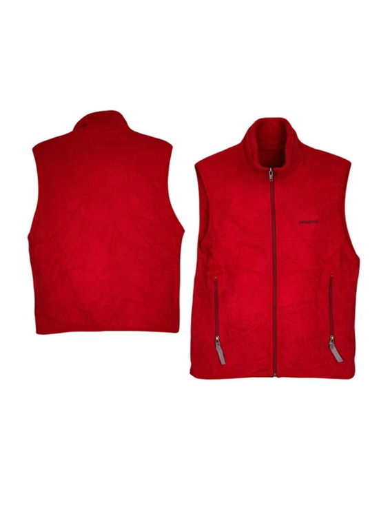 Patagonia Other - Patagonia Synchilla Fleece Vest Red Mens Small Full Zip Outdoor Gorpcore
